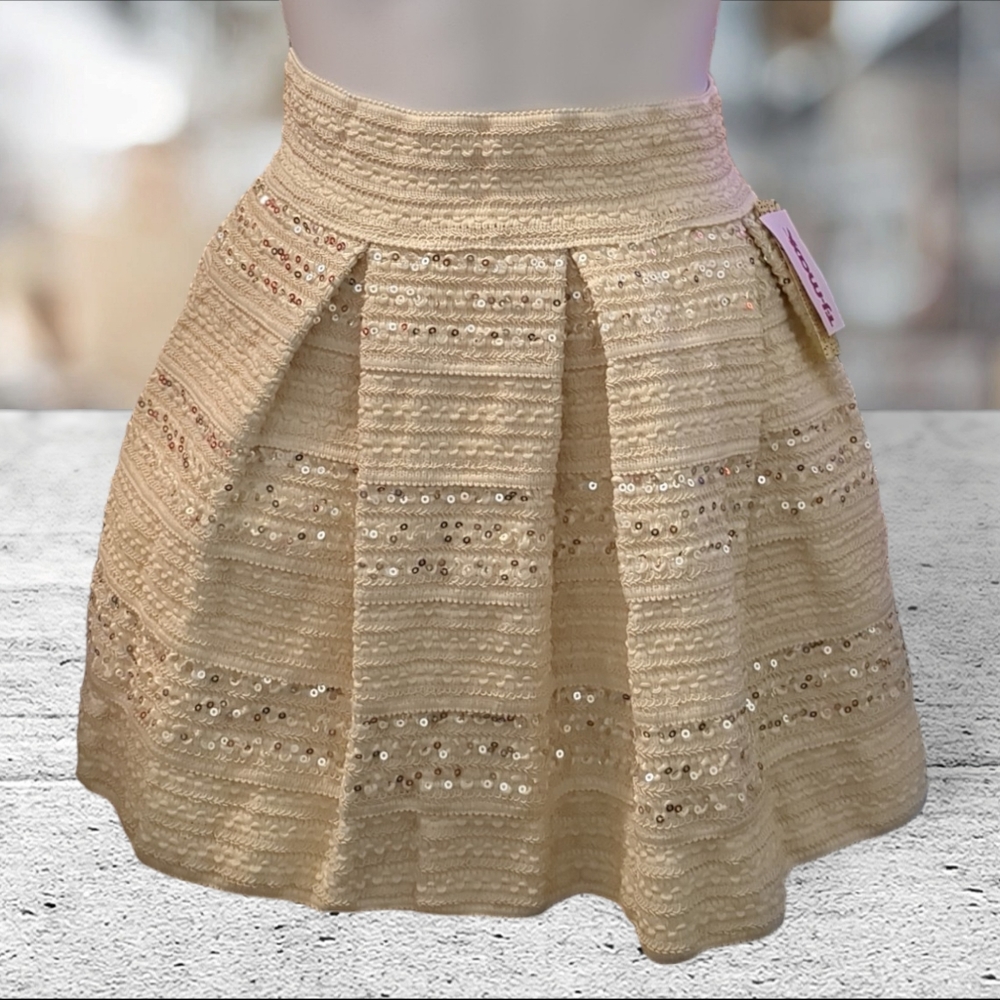 Ginger G cream and silver skirt size S
